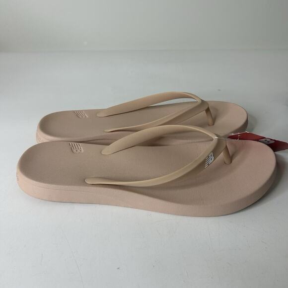 New Balance Unisex Flip Flops Women’s 13 B Slippers White Oak Beach - Picture 4 of 10